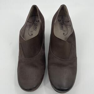 ABEO B.I.O.system Portola Brown Ankle Bootie Womens 9.5 N Slip On 2 Inch Heel